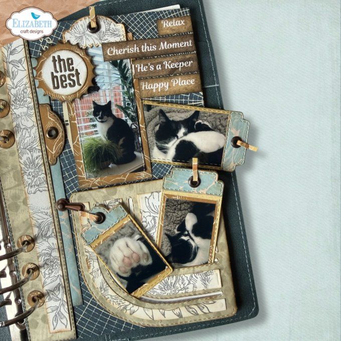 Ensemble de dies, Elizabeth Craft designs - Pochettes rondes avec tag