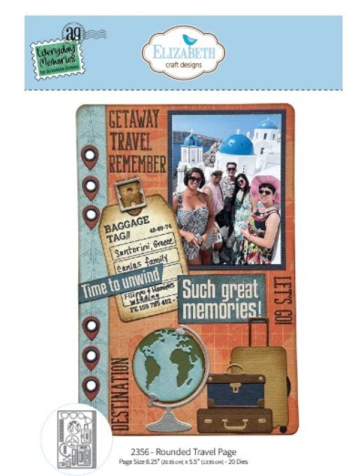 Elizabeth craft designs - Rest & Relaxation Die Rounded Travel Page by Everyday Memories