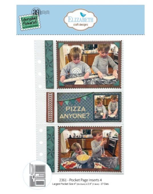 Elizabeth Craft designs - Rest & Relaxation die pocket page inserts