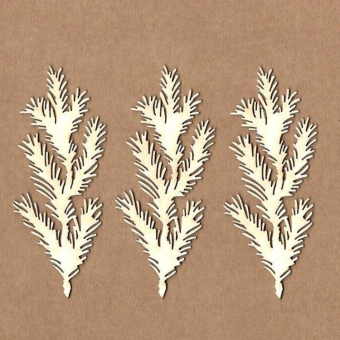 3 Chipboards - Branches de sapin