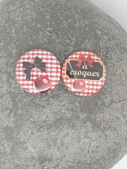 2 badges, 25mm de diamètre - à croquer