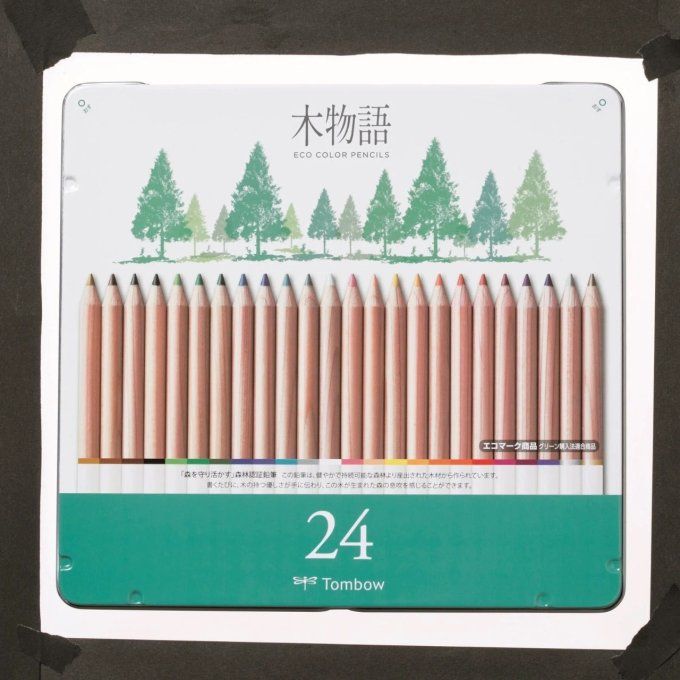 24 Crayons de couleur, Tombow, Eco colors