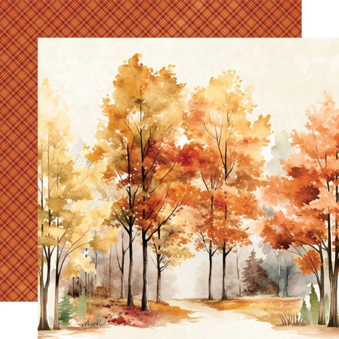 Simple stories - ensemble de 12 feuilles, format 30x30cm env. , Autumn breeze 