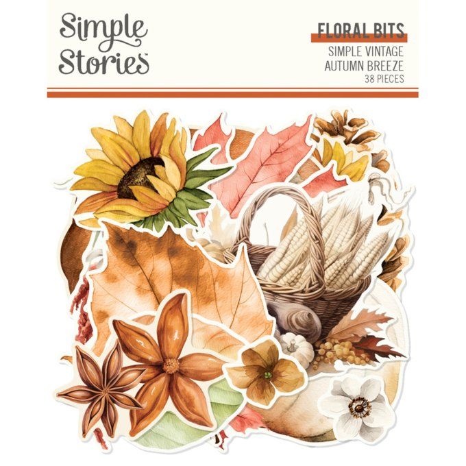 Simple stories - ensemble de 38 die-cuts , Autumn breeze 