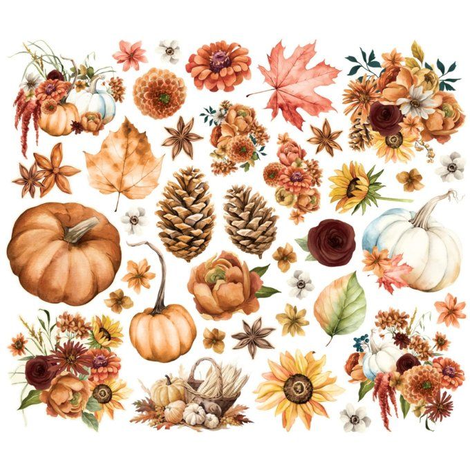 Simple stories - ensemble de 38 die-cuts , Autumn breeze 