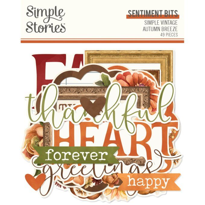 Simple stories - ensemble de 49 die-cuts , Autumn breeze 