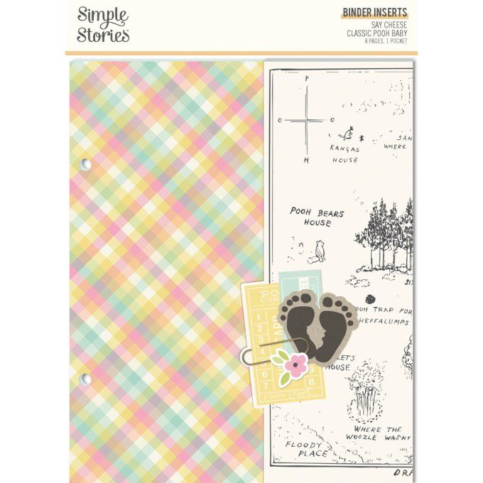 Simple stories - Say cheese classic Pooh Baby - format 15x20cm environ - Binder inserts