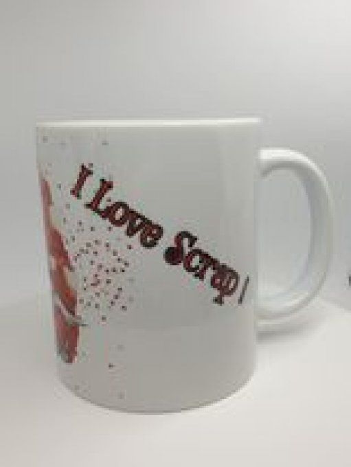 Mug 350ml - I Love Scrap, by Ninon