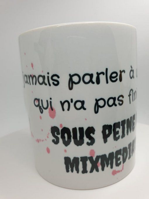 Mug 350ml - Ne jamais parler à une scrappeuse ..., by Ninon