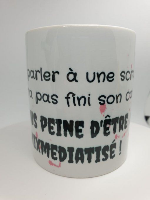 Mug 350ml - Ne jamais parler à une scrappeuse ..., by Ninon