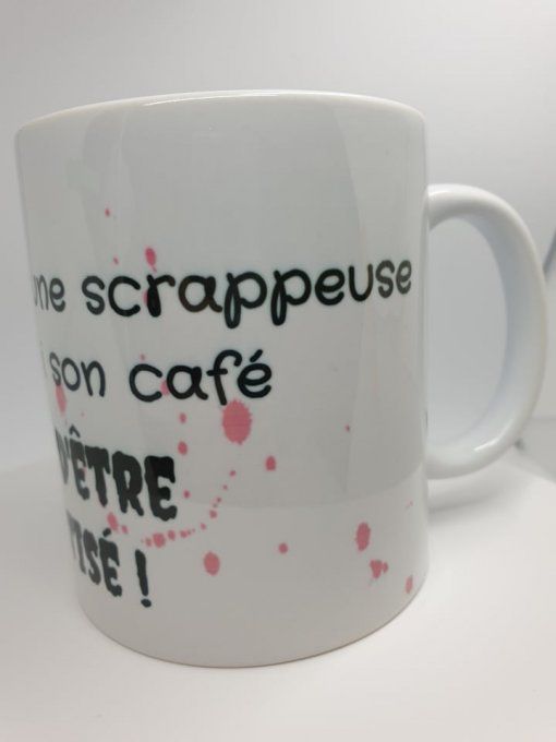 Mug 350ml - Ne jamais parler à une scrappeuse ..., by Ninon