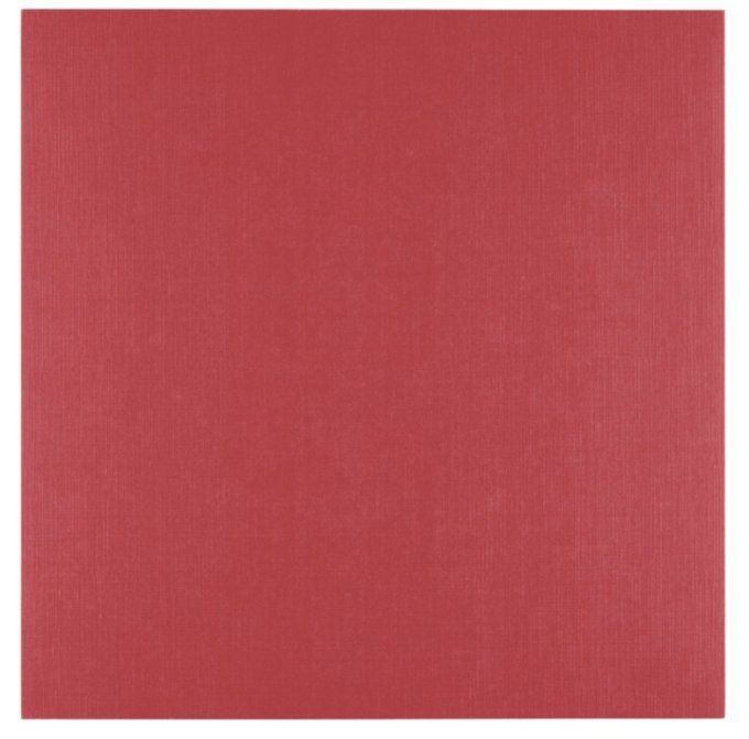 Cardstock en lin - 250g - Couleur : Ruby, lot de 10 feuilles - 30x30cm environ (texturé)