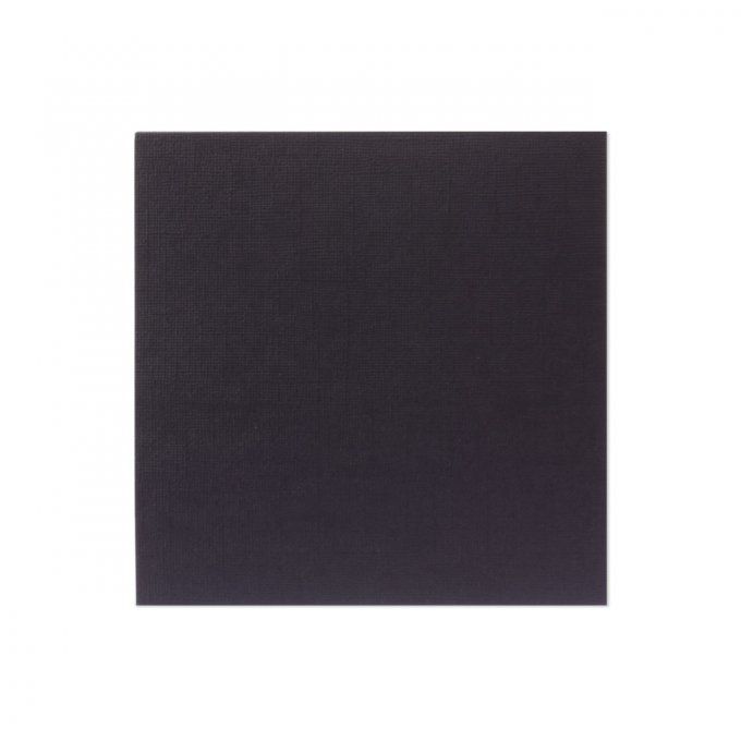 24 feuilles de cardstock, format 15x15 - 230g - couleur : noir