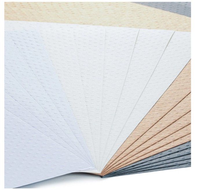Cardstock Florence, 20 feuilles, 216g, 4 couleurs x5 feuilles - papier avec dots en relief-30x30cm