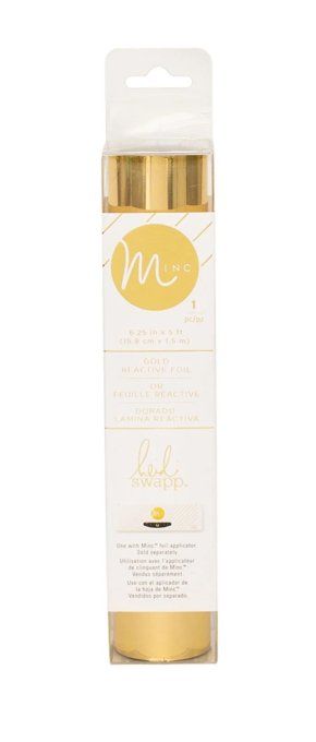 Minc - Heidi Swapp - Foil réactif, couleur or - dimension : 15.9cmx1.52m