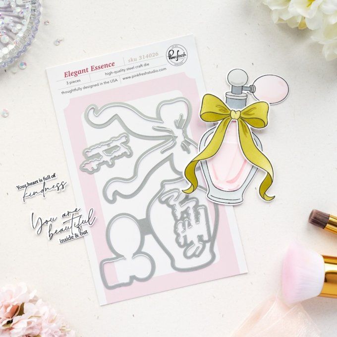 3 dies - PinkFresh - Elegant Essence