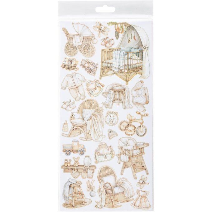 49 And Market - Ensemble de 4 feuilles format 15x30cm, 102 éléments, Collection : Little dreamers 