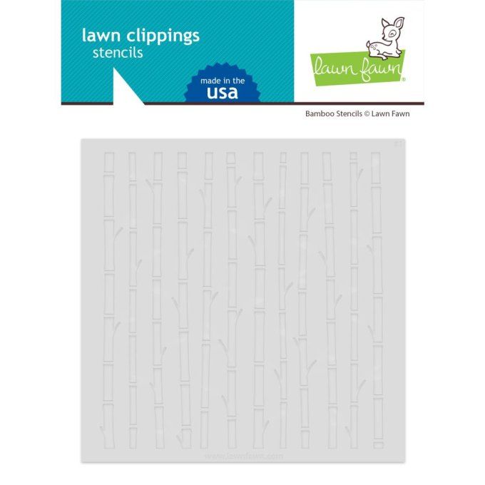 3 Pochoirs à superposer - Bambou - Lawn Fawn - 15.2x15.2cm environ
