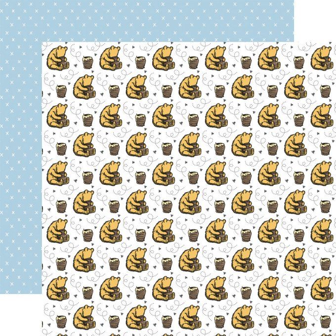 12 feuilles, 30x30cm - Winnie the pooh