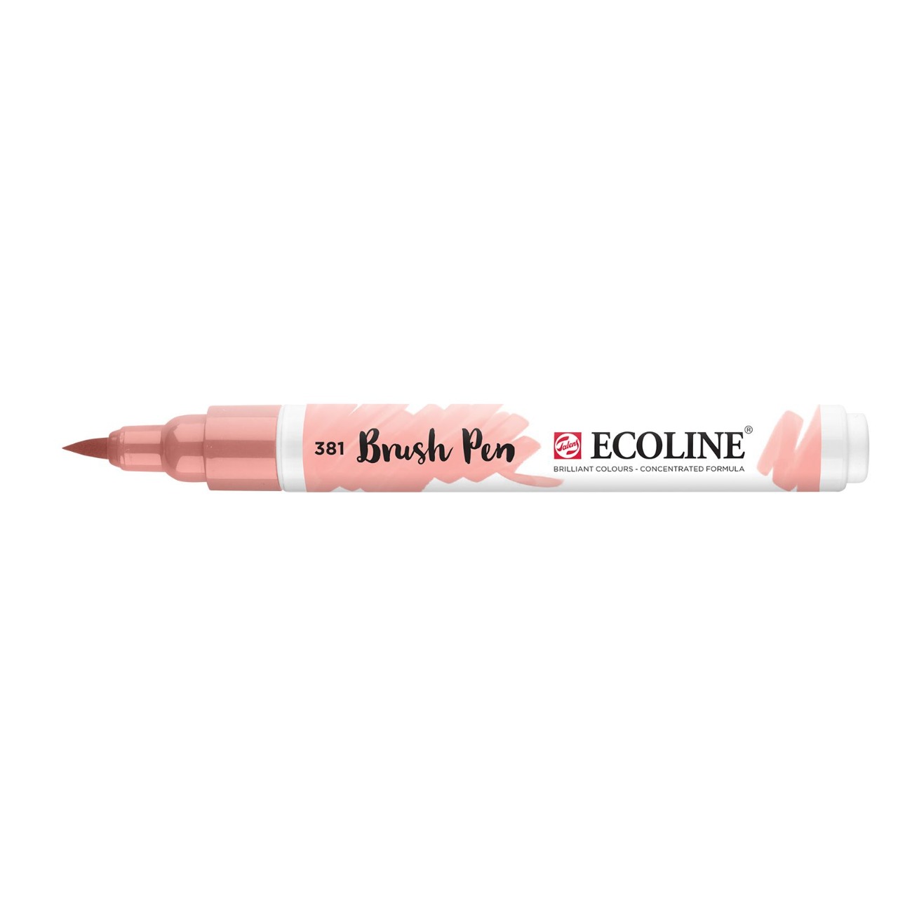 Brush pen, Ecoline, rouge pastel - à l'unité (n°381)