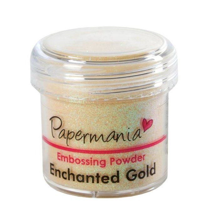 Poudre à embosser pailletée - Enchanted gold - contenance 18g environ