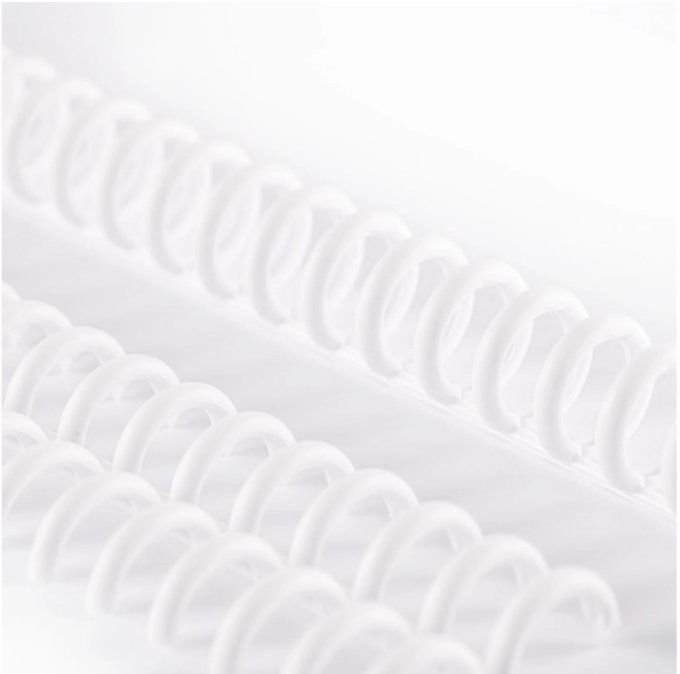 Vaessen creative - Peignes de reliure en plastique blanc pour Bind Easy, 4 pièces - 12mm