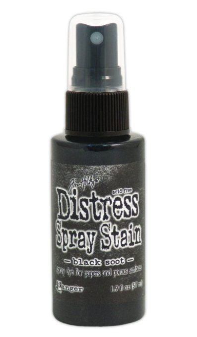 Distress spray Stain : black soot  - 57ml 