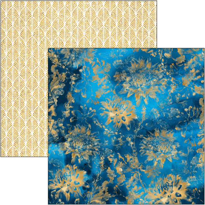 Bloc Ciao Bella, collection indigo,  Patterns 30x30 - 8 feuilles - 190gsm