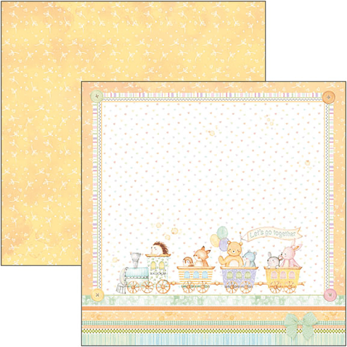 Ciao Bella, collection My tiny world,  30x30cm - 12 feuilles - 190gsm