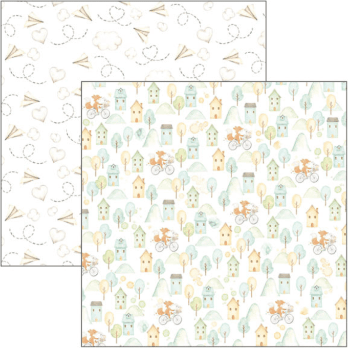 Ciao Bella, collection My tiny world,  30x30cm - 8 feuilles - 190gsm - patterns