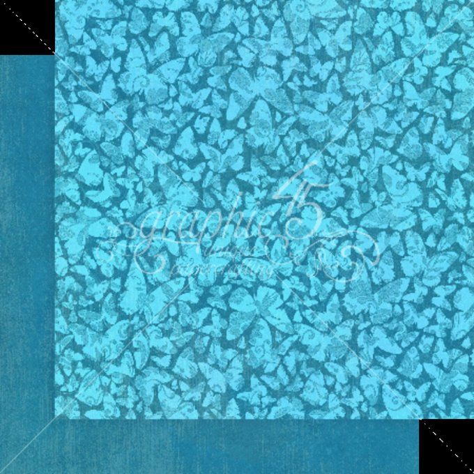 Ensemble de 16 feuilles, format 30x30cm, Collection Flight of Fancy, patterns - Graphic 45