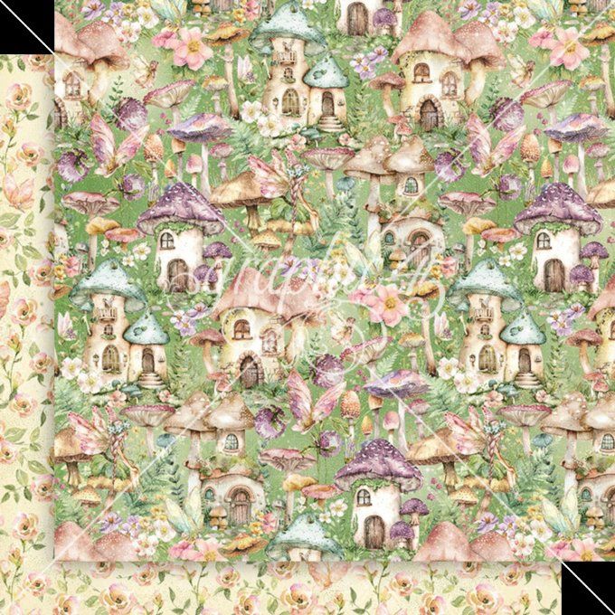 Ensemble de 24 feuilles, format 30x30cm, Collection Fairy boutique - Graphic 45