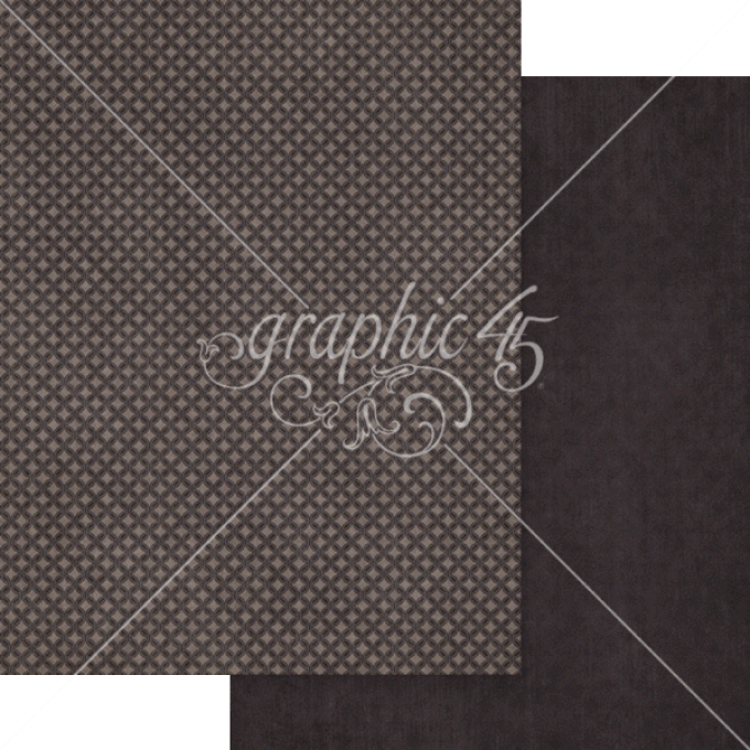 Ensemble de 16 feuilles, format 21.5x28.5cm, Collection Ghostly greetings, patterns - Graphic 45