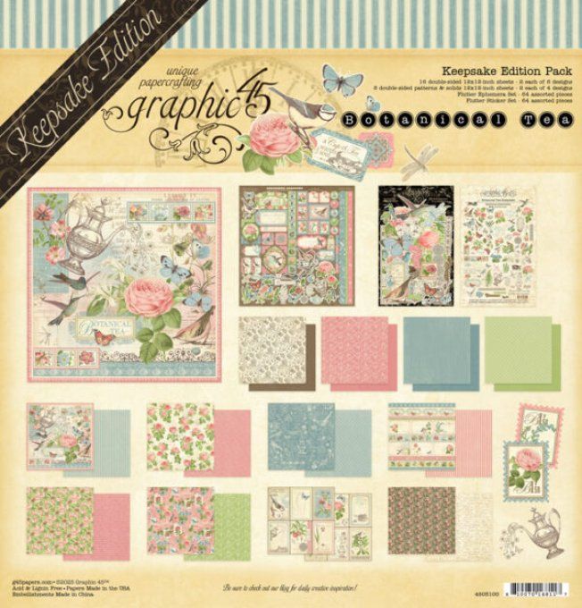 Graphic 45, Keepsake Edition, collection : Botanical Tea