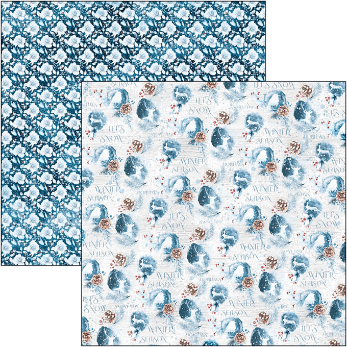 Ciao Bella, collection Winter journey,  30x30cm - 12 feuilles - 190gsm