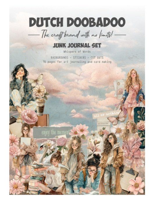 Art Journal, Dutch Doobadoo - Whispers of words - 16 pages