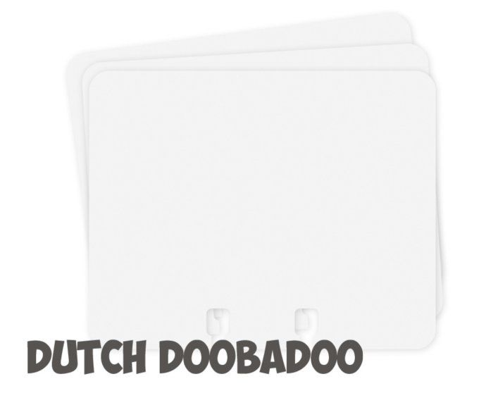 Dutch Doobadoo - 25 feuilles en forme de memory dex - Blanc