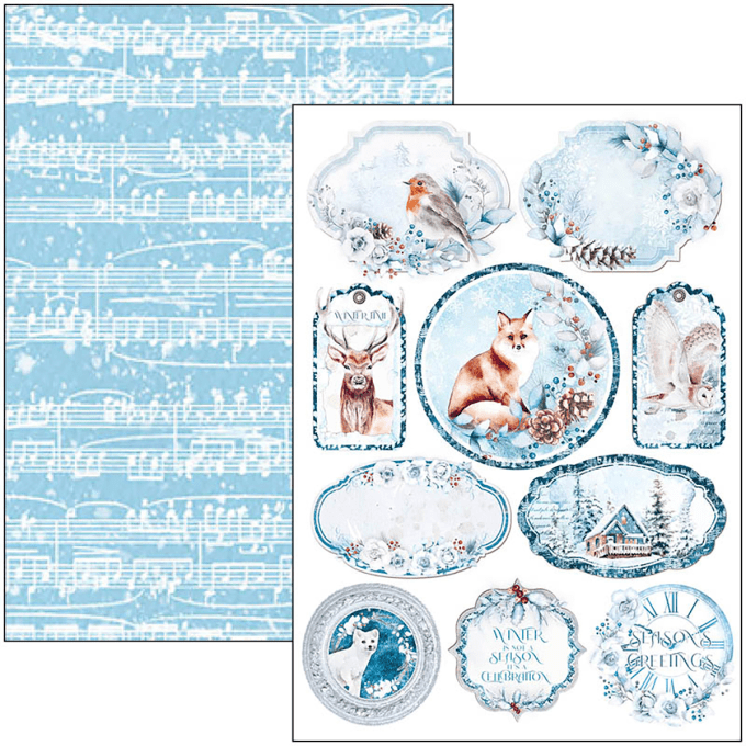 Ciao Bella, collection Winter journey, Format A4 - 9 feuilles - 190gsm