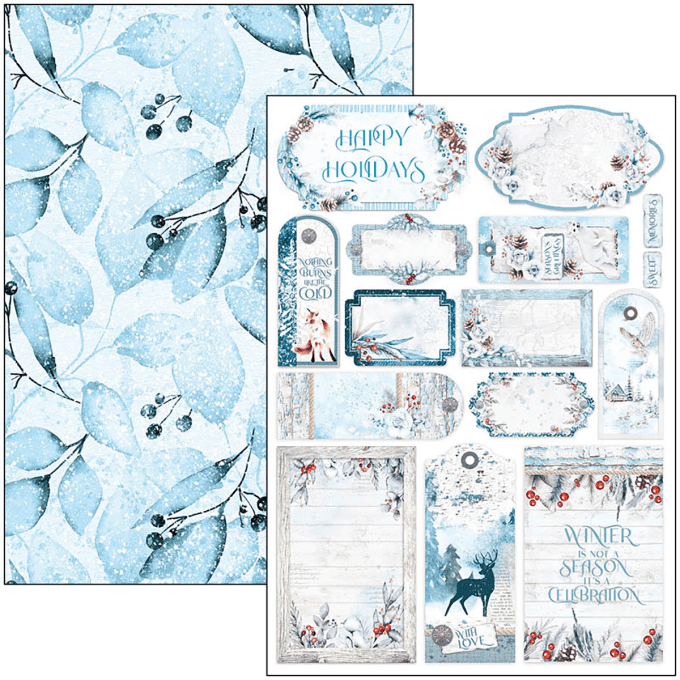 Ciao Bella, collection Winter journey, Format A4 - 9 feuilles - 190gsm