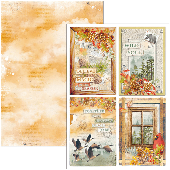 Ciao Bella, collection Into the wild, Format A4 - 9 feuilles - 190gsm 