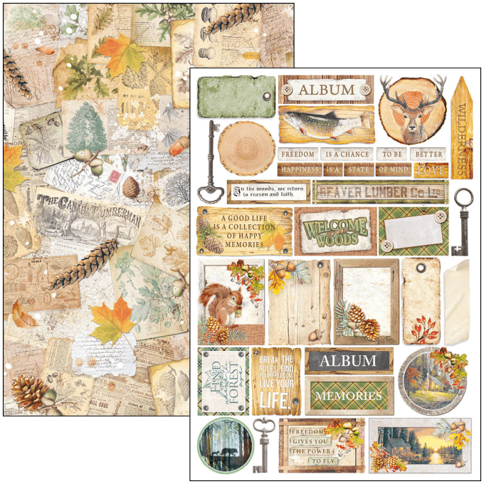 Ciao Bella, collection Into the wild, Format A4 - 9 feuilles - 190gsm 
