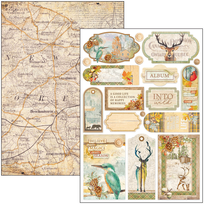 Ciao Bella, collection Into the wild, Format A4 - 9 feuilles - 190gsm 