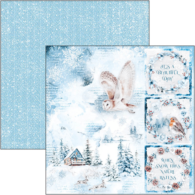 Ciao Bella, collection Winter jouney 20x20cm - 12 feuilles - 190gsm