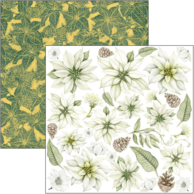 Ciao Bella, collection Sparkling christmas,Format 15x15cm - 24 feuilles-190gsm (éléments à découper)