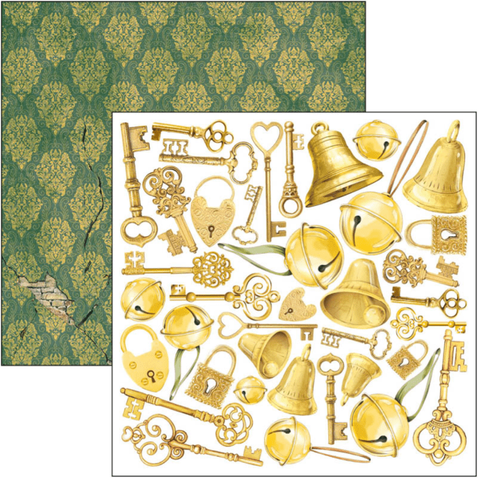 Ciao Bella, collection Sparkling christmas,Format 15x15cm - 24 feuilles-190gsm (éléments à découper)