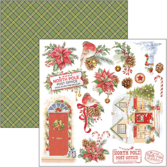 Ciao Bella, collection Dear santa,  Format 15x15cm - 24 feuilles - 190gsm (éléments à découper)