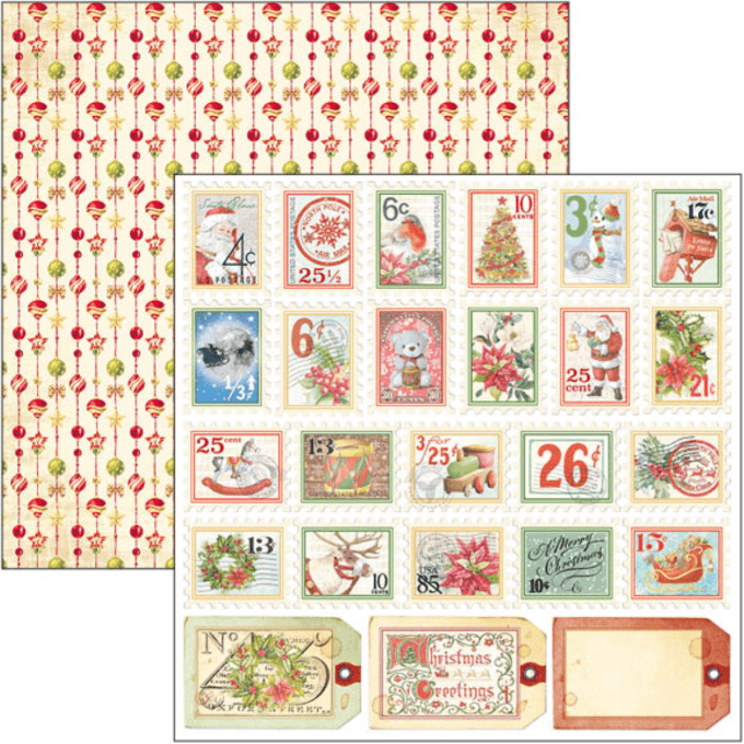 Ciao Bella, collection Dear santa,  Format 15x15cm - 24 feuilles - 190gsm (éléments à découper)