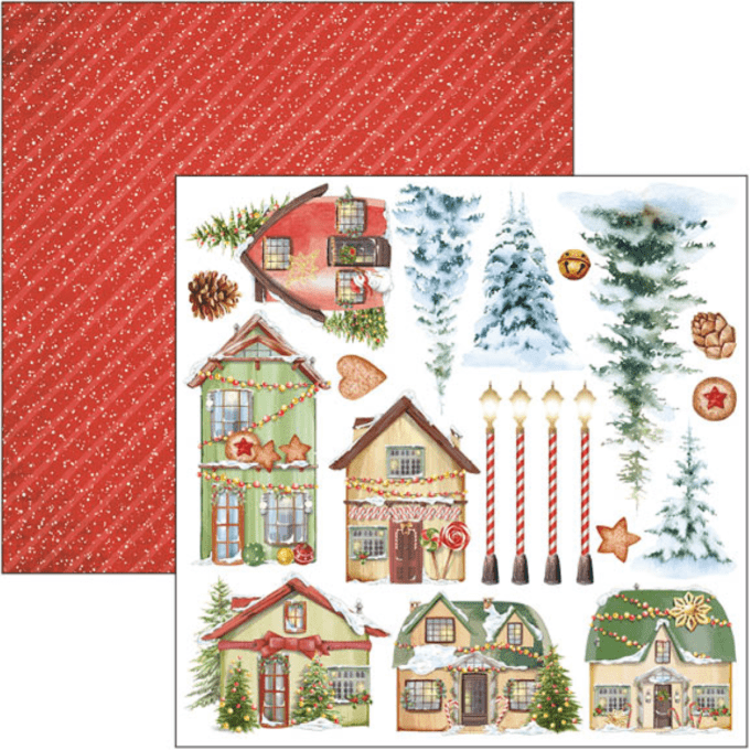 Ciao Bella, collection Dear santa,  Format 15x15cm - 24 feuilles - 190gsm (éléments à découper)