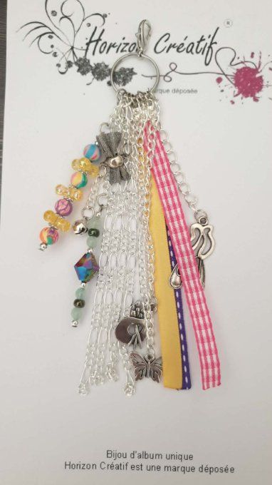 Bijou d'album et/ou porte-clés : passion, fait-main by Ninon (modèle unique)