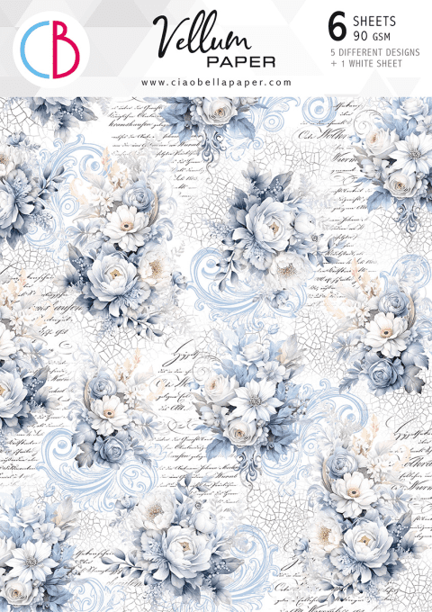 Ciao Bella, Papier vellum - collection Midnight spell - Patterns,  Format A4 - 6 feuilles, 92g 